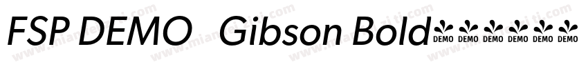 FSP DEMO   Gibson Bold字体转换